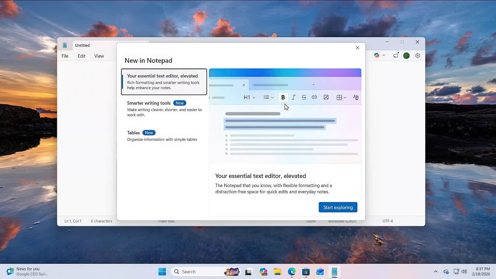 Microsoft thêm tính năng chèn ảnh vào Notepad gây tranh cãi