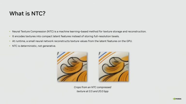 Neural Texture Compression hứa giảm VRAM tới 85% cho game