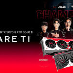 ASUS T1 RTX 5070 và RTX 5060 Ti: card đặc biệt cho fan T1