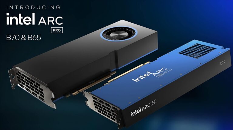 Intel Arc Pro B70 có thể ngốn 720W với 4 GPU khi chạy AI