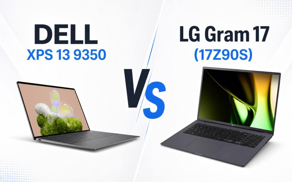 Dell XPS 13 9350 hay LG Gram 17 cho dân làm việc hay di chuyển