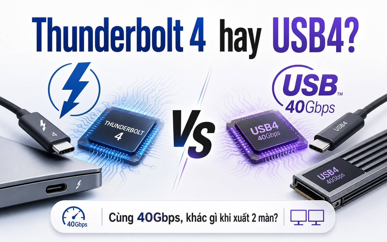 Thunderbolt 4 vs USB4 2026