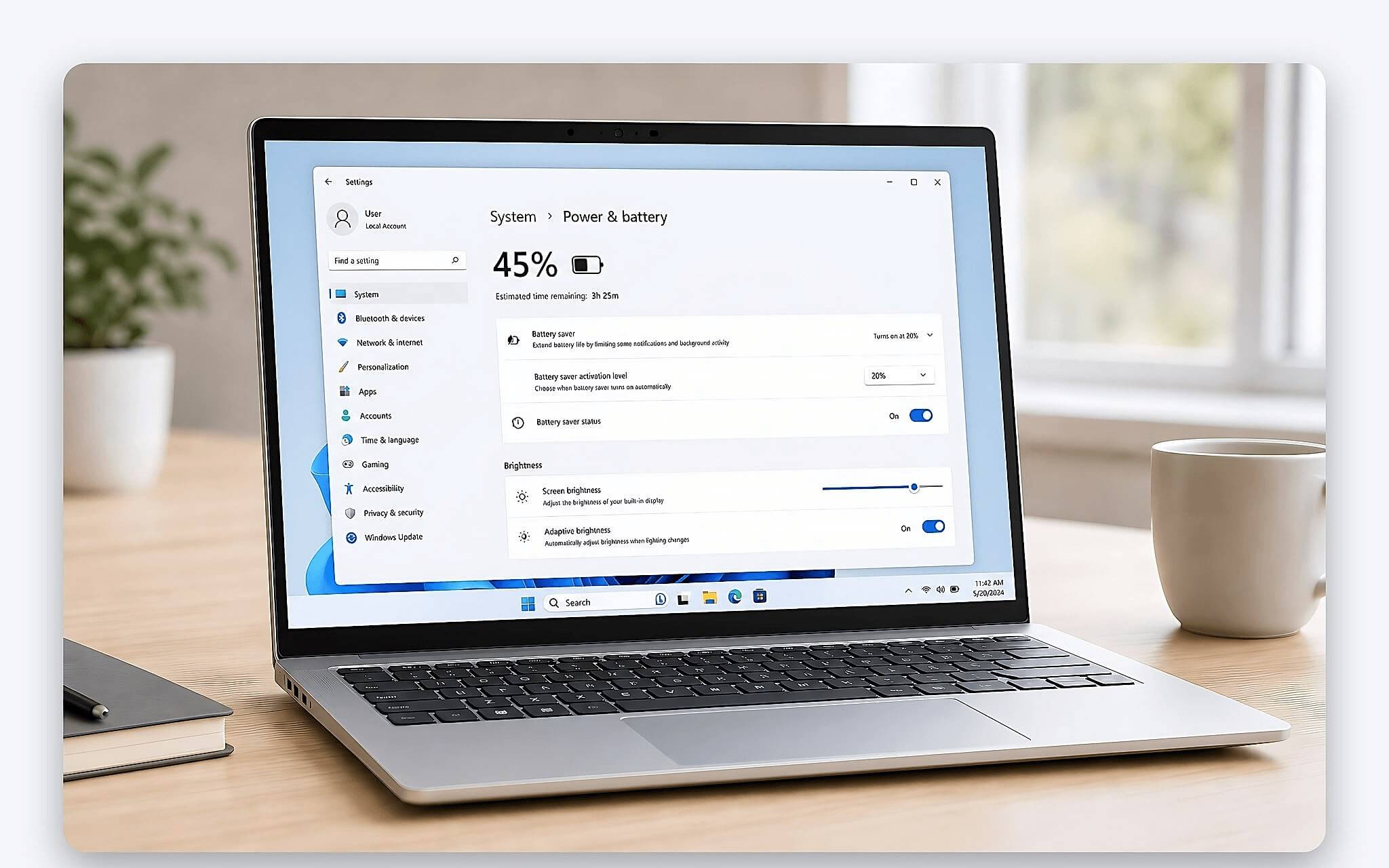 Giao diện Energy Saver trong cài đặt Windows 11 24H2 Giao diện Energy Saver trong cài đặt Windows 11 24H2