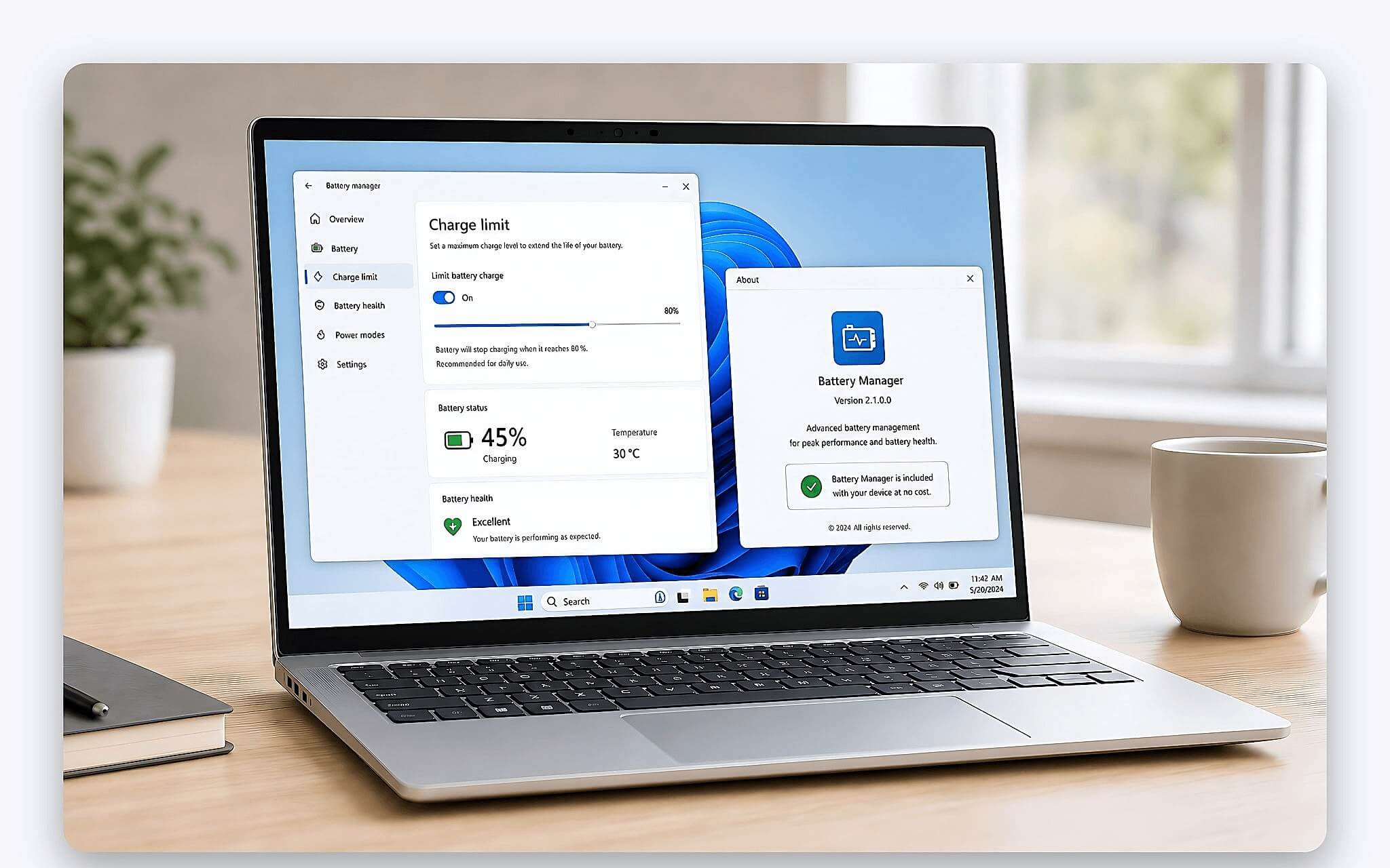 Tiện ích giới hạn sạc chính hãng cho laptop tương thích Tiện ích giới hạn sạc chính hãng cho laptop tương thích