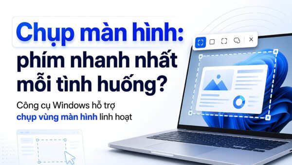 Chụp màn hình laptop: Phím tắt nào nhanh nhất cho mỗi tình huống?