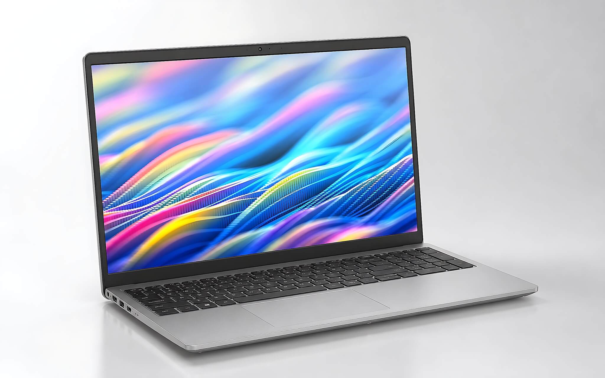 DELL 15 DC15250 - Aluminum (2025) - tổng thể thiết kế vỏ nhôm, góc 3/4