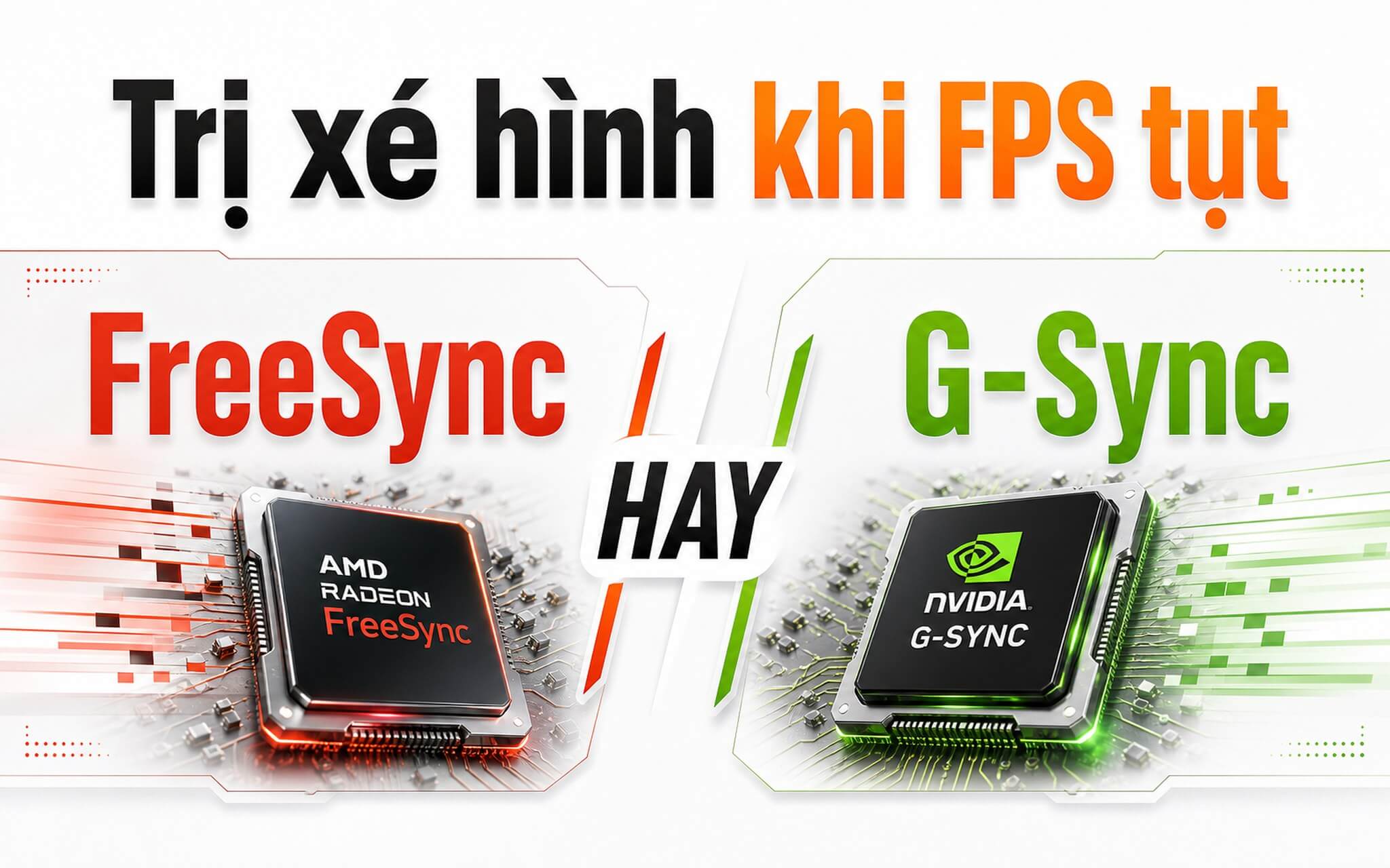 FreeSync và G-Sync trị xé hình khi FPS tụt trên laptop