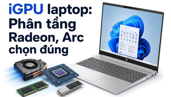 iGPU laptop: Phân tầng Radeon và Arc để chọn đúng theo nhu cầu