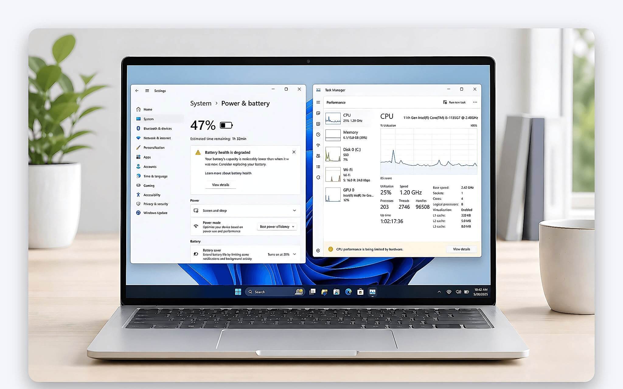 Chai pin laptop có nguy hiểm không và tác động đến hiệu năng