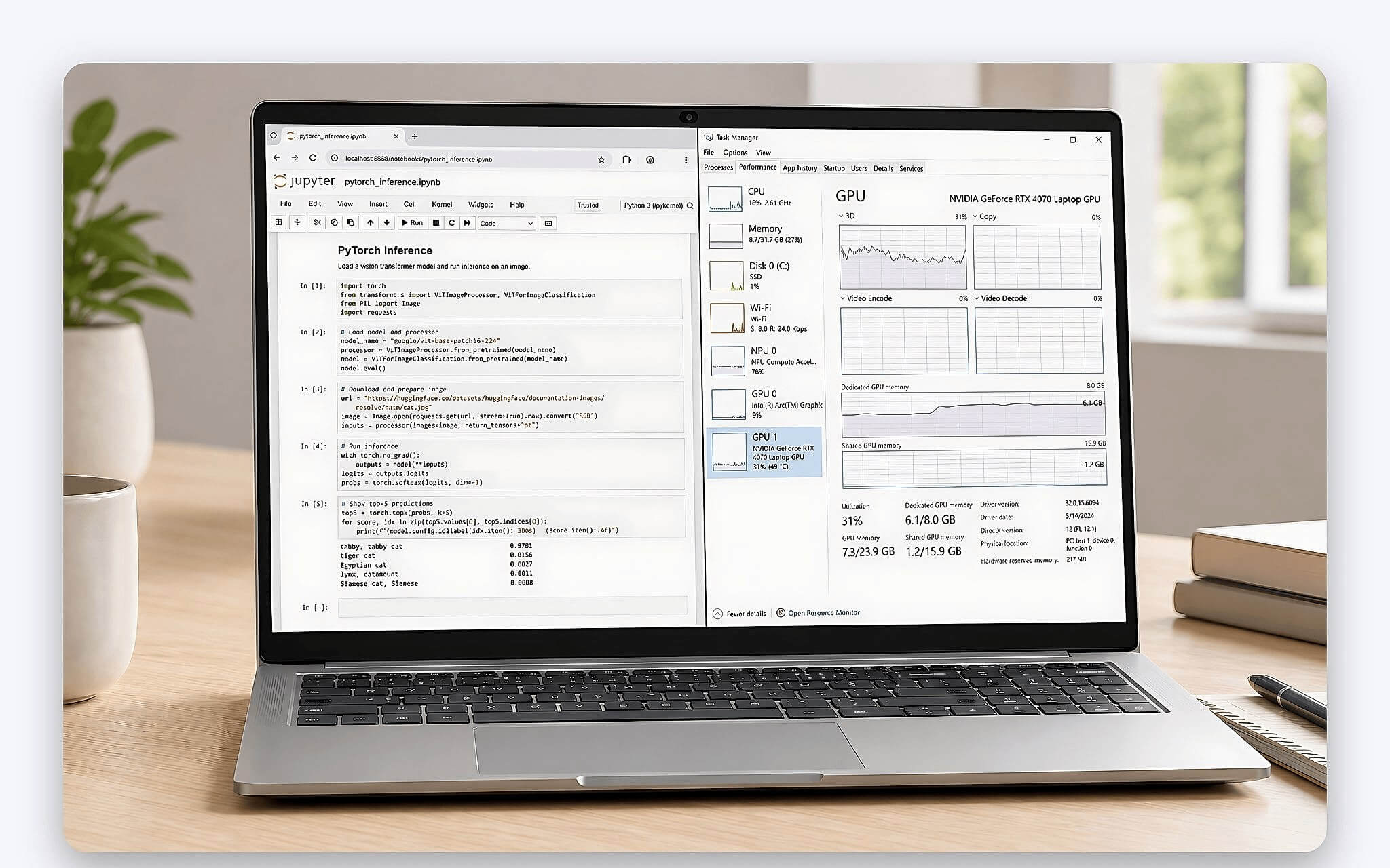 Ưu thế tính toán thực tế khi vận hành mô hình trên laptop AI/ML