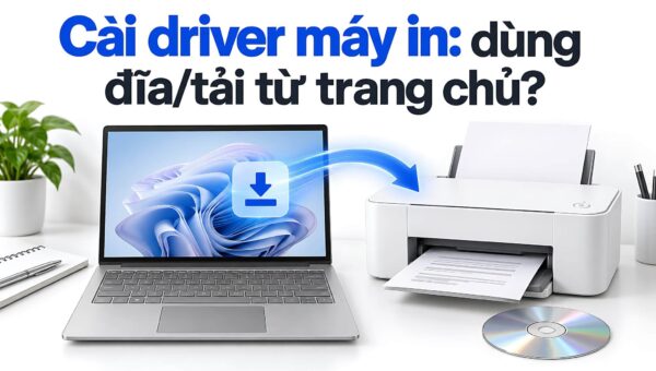 Cài driver máy in – Dùng đĩa CD gốc hay tải trực tiếp từ hãng?