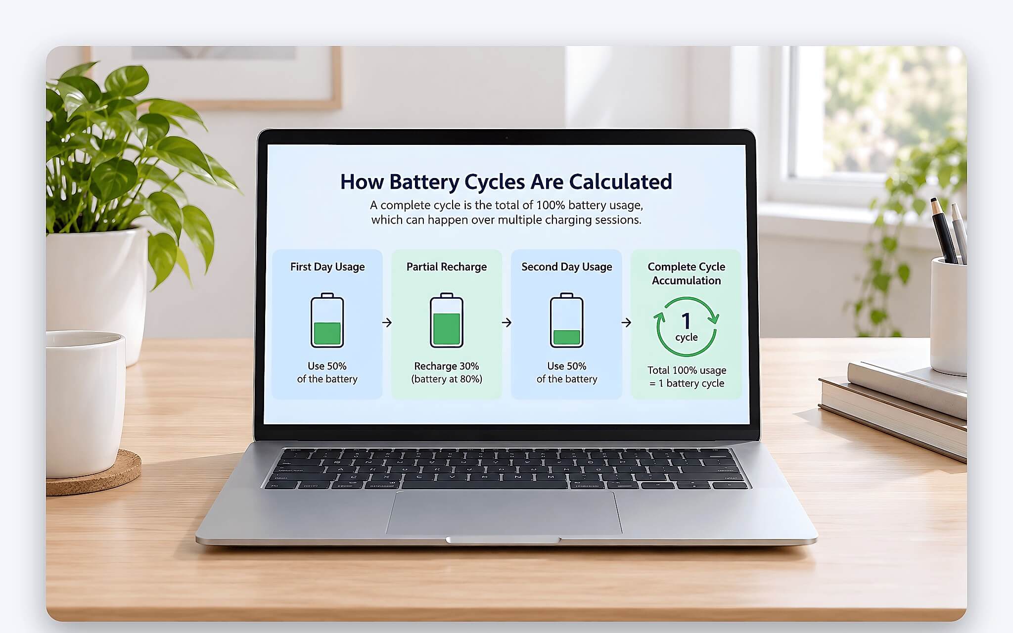 Chu kỳ sạc là gì và tính ra sao trên laptop