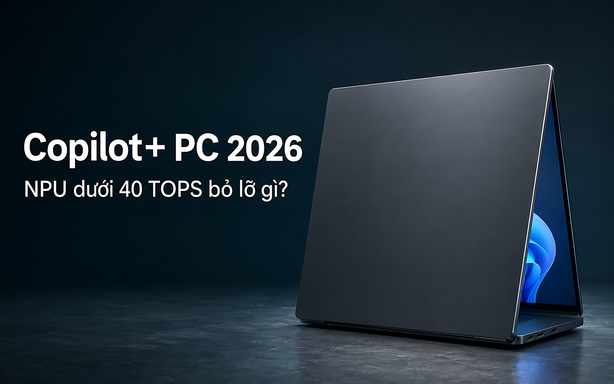 Sự thật về chuẩn Copilot+ PC 2026: NPU dưới 40 TOPS sẽ bỏ lỡ những tính năng nào?