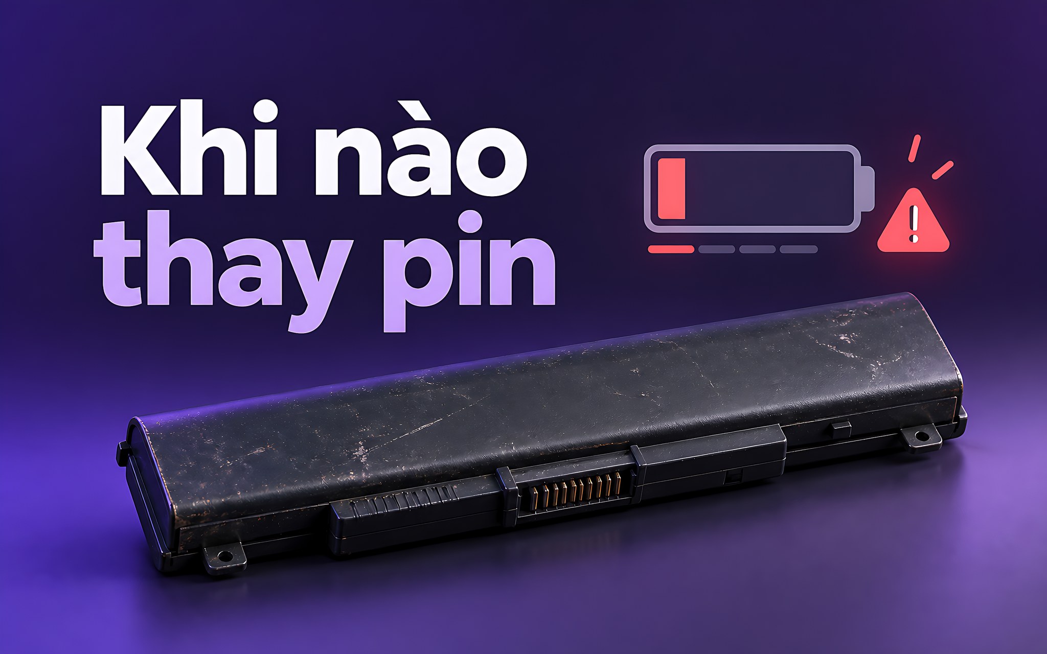 Khi nào thay pin Dấu hiệu sức khỏe pin cạn và thời điểm nên thay