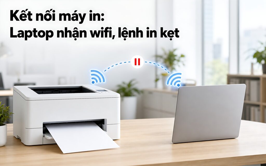 Sự cố nghẽn lệnh in Wi-Fi trên laptop: Nhận diện nguyên nhân và cách xử lý tận gốc