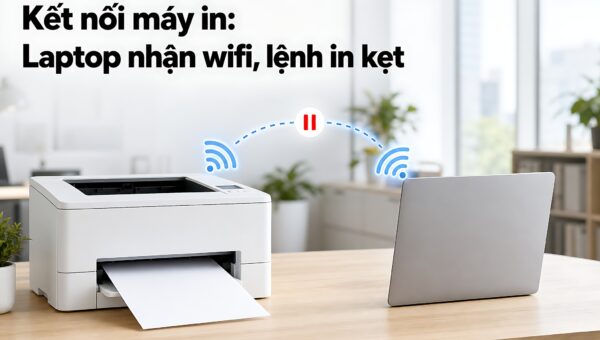 Sự cố nghẽn lệnh in Wi-Fi trên laptop: Nhận diện nguyên nhân và cách xử lý tận gốc
