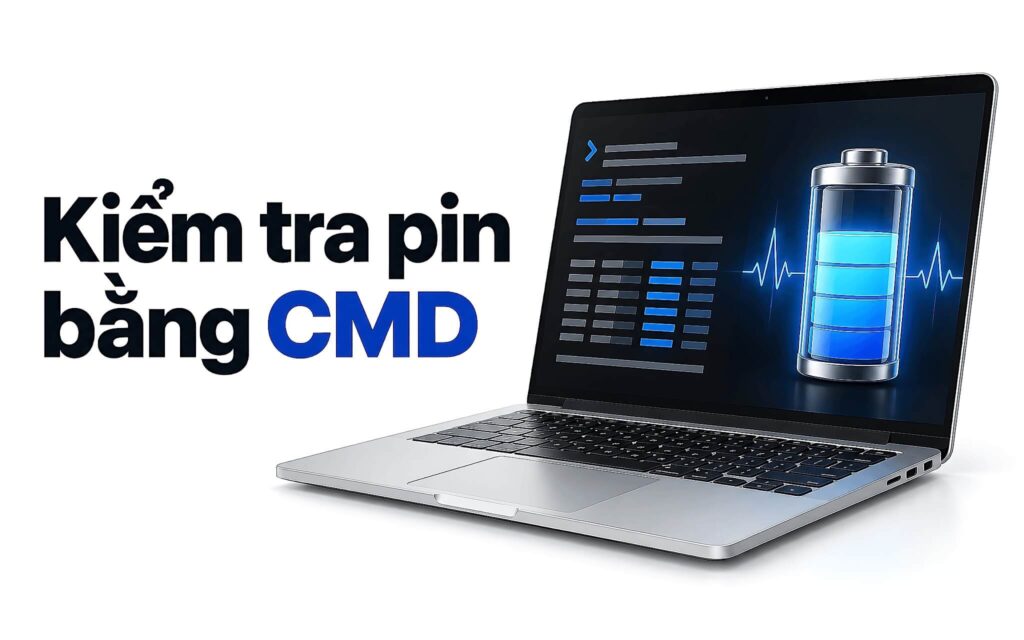 Kiểm tra pin laptop bằng CMD – Xác định độ chai thực tế và chu kỳ sạc