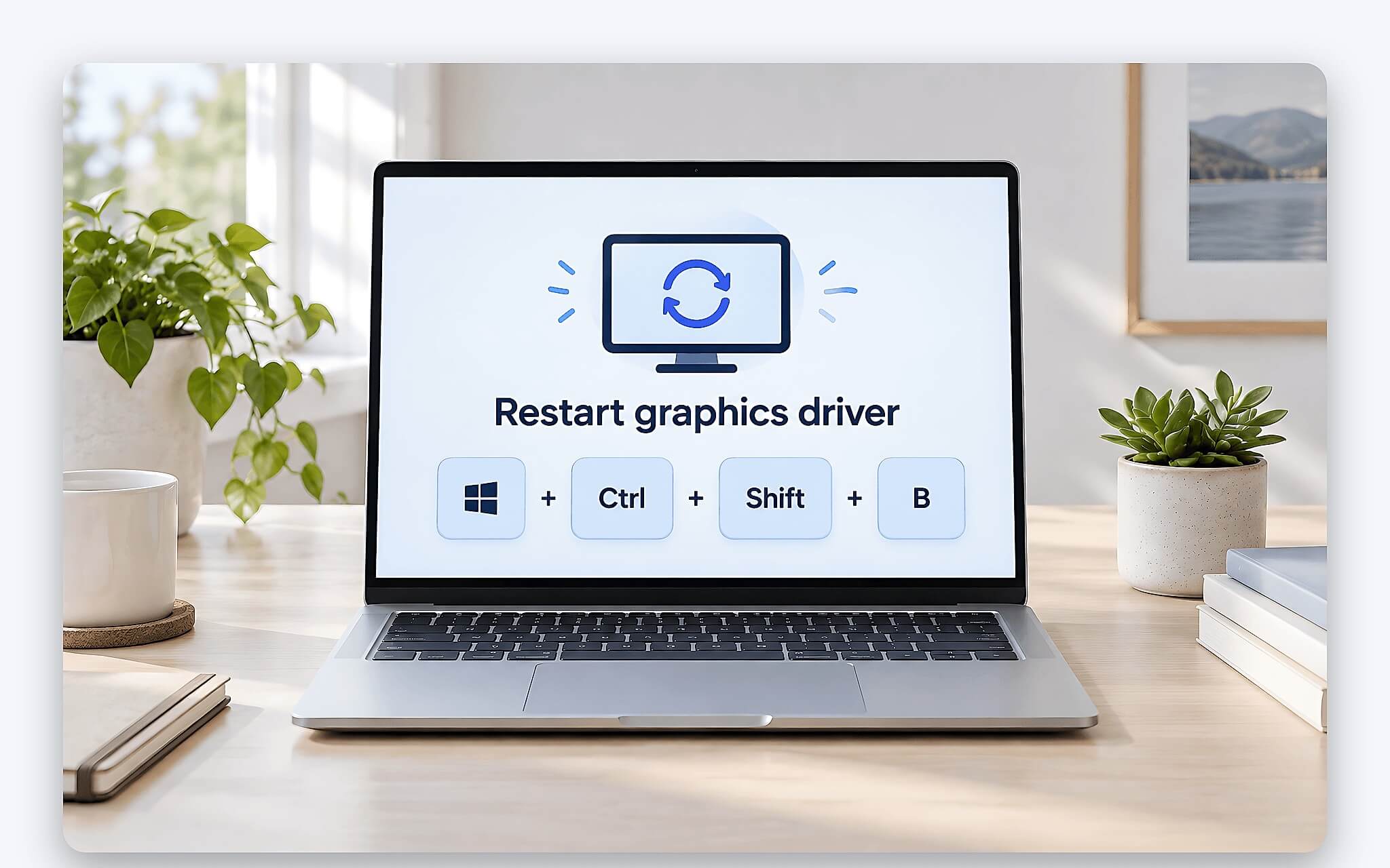Reset driver đồ họa bằng phím tắt khi laptop không lên hình