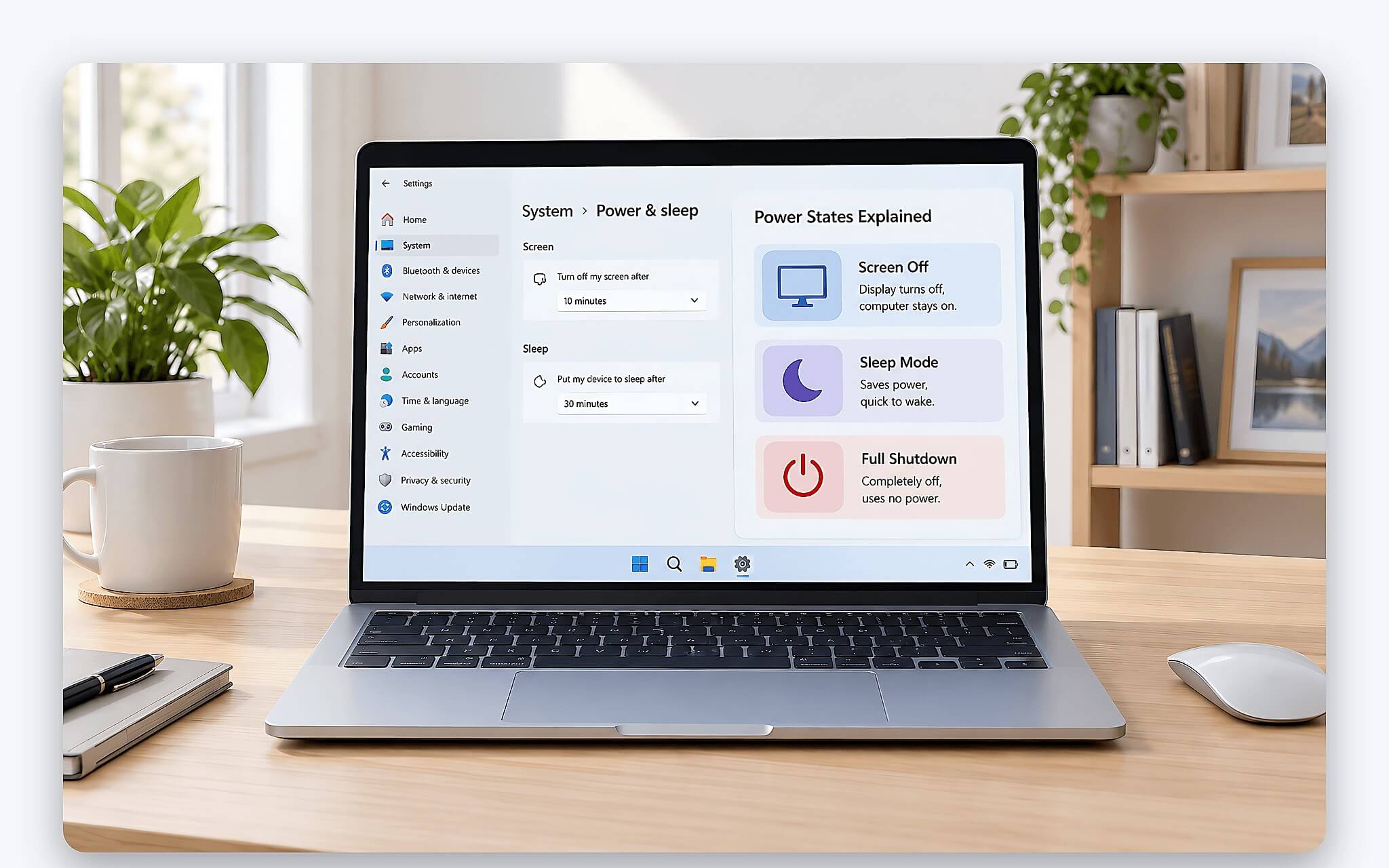 Laptop tự tắt khác với chế độ ngủ và ngủ đông của Windows Laptop tự tắt khác với chế độ ngủ và ngủ đông của Windows