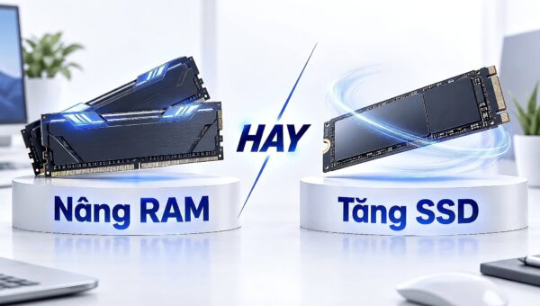 Laptop văn phòng mở nhiều tab Chrome: Nên nâng RAM hay tăng SSD?