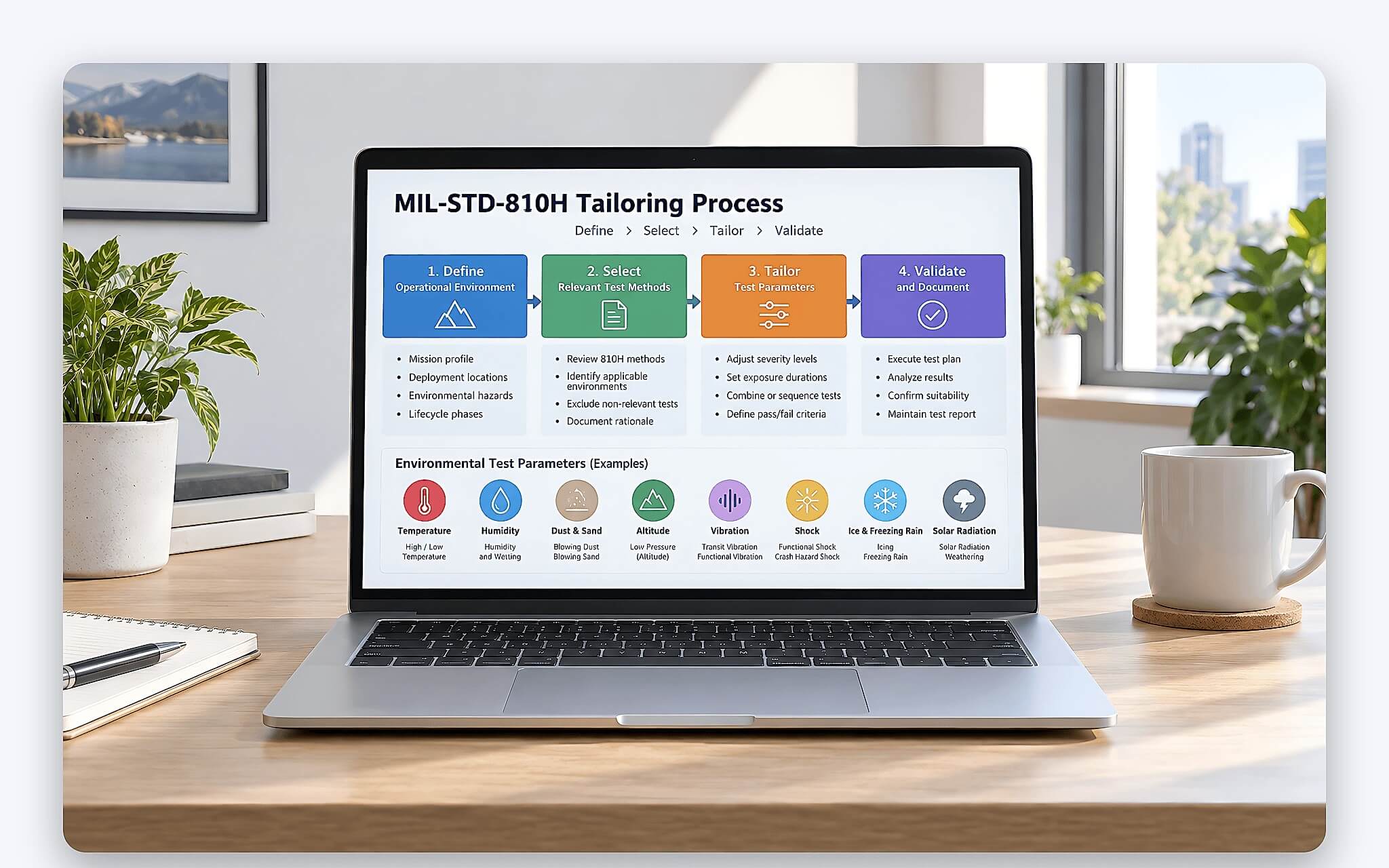 MIL-STD-810H là phương pháp thử môi trường chứ không phải chứng nhận