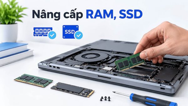 Nâng cấp RAM và SSD cho laptop – Cách kiểm tra và các bước an toàn