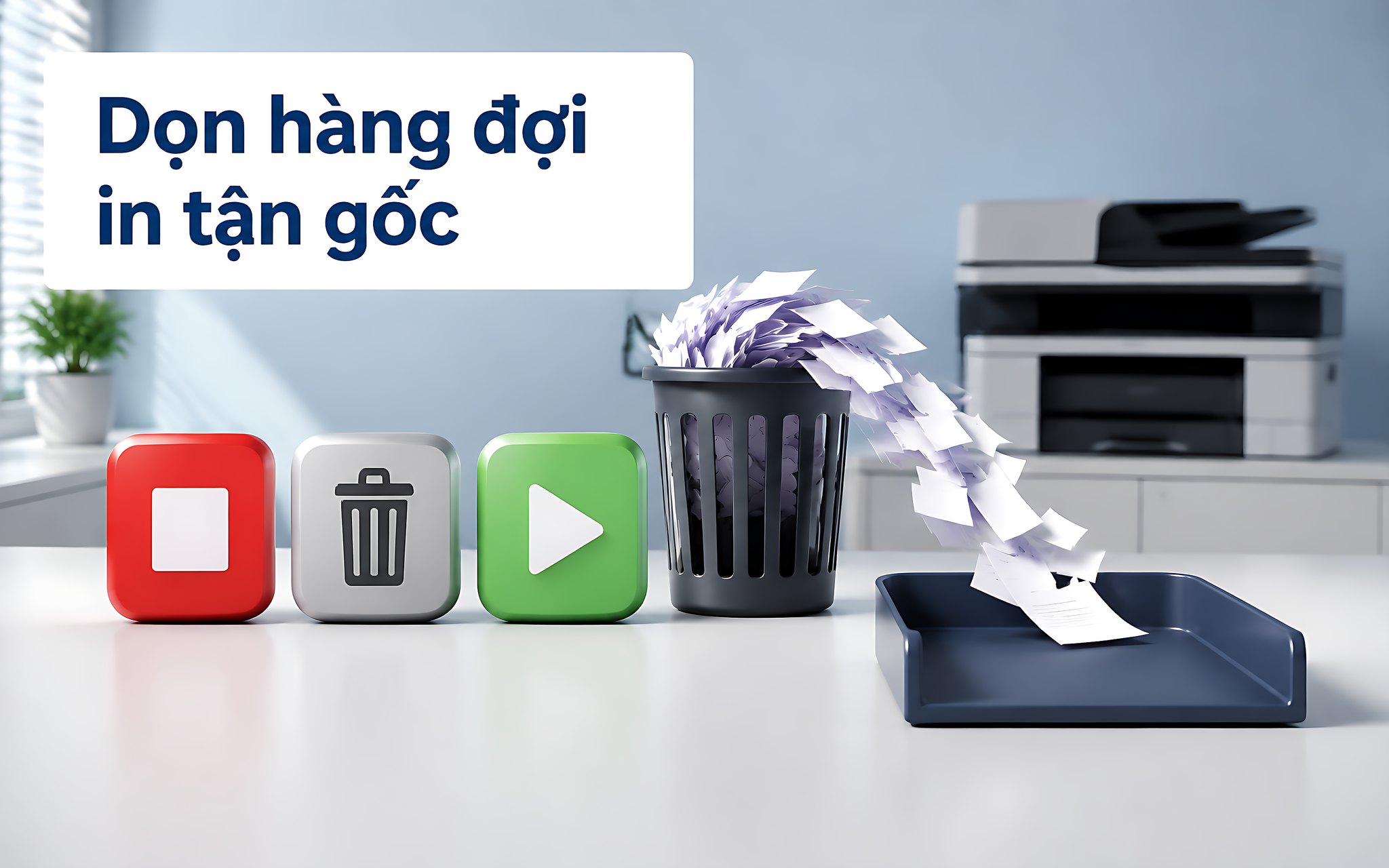 Dọn hàng đợi in tận gốc bằng services.msc và thư mục PRINTERS Dọn hàng đợi in tận gốc bằng services.msc và thư mục PRINTERS