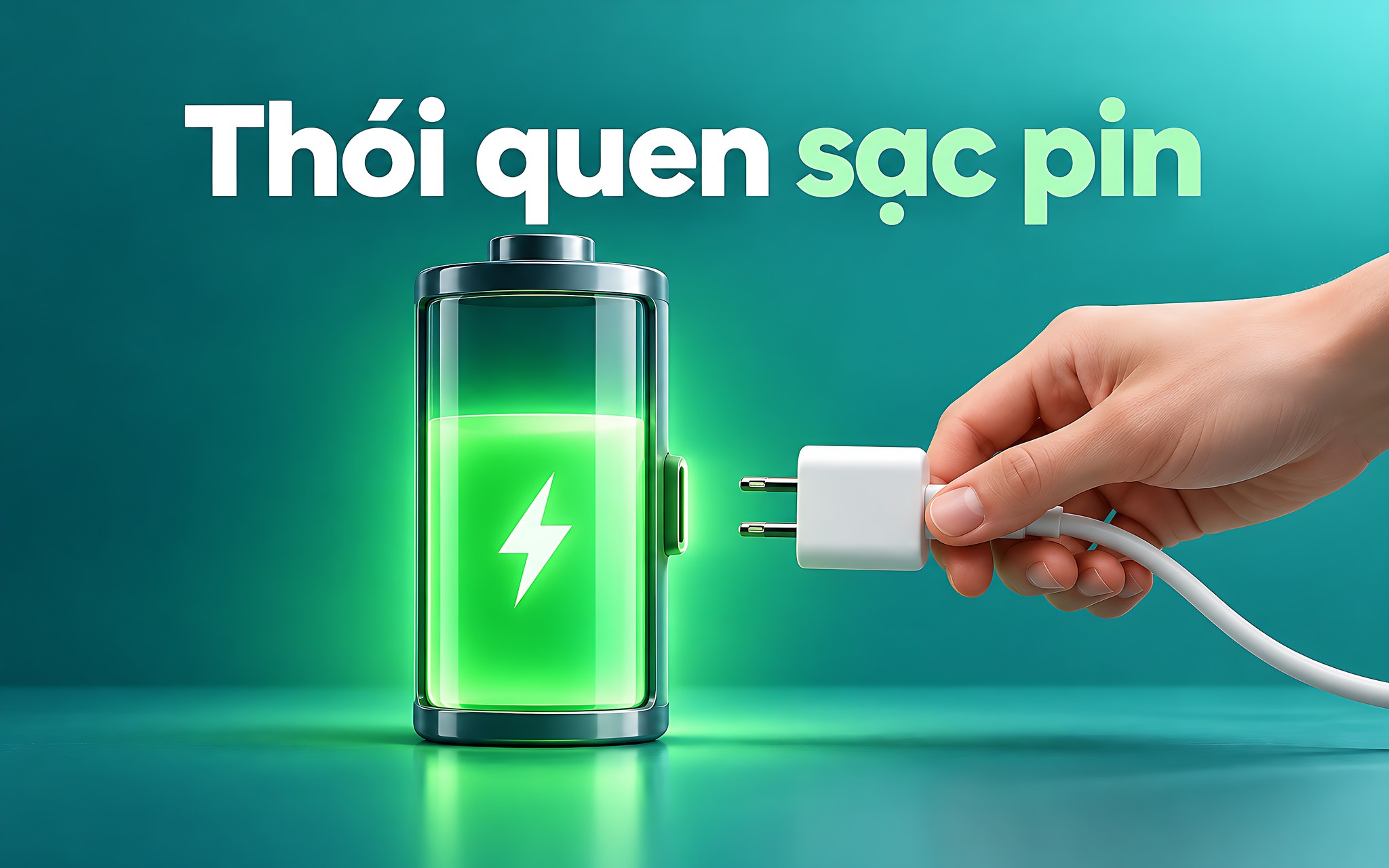 Thói quen sạc pin Thói quen sạc giúp kéo dài pin laptop bền lâu