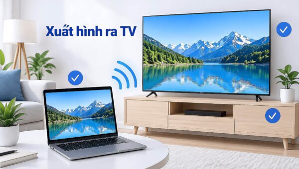 Xuất hình laptop ra màn hình ngoài và TV – hướng dẫn kết nối đúng chuẩn