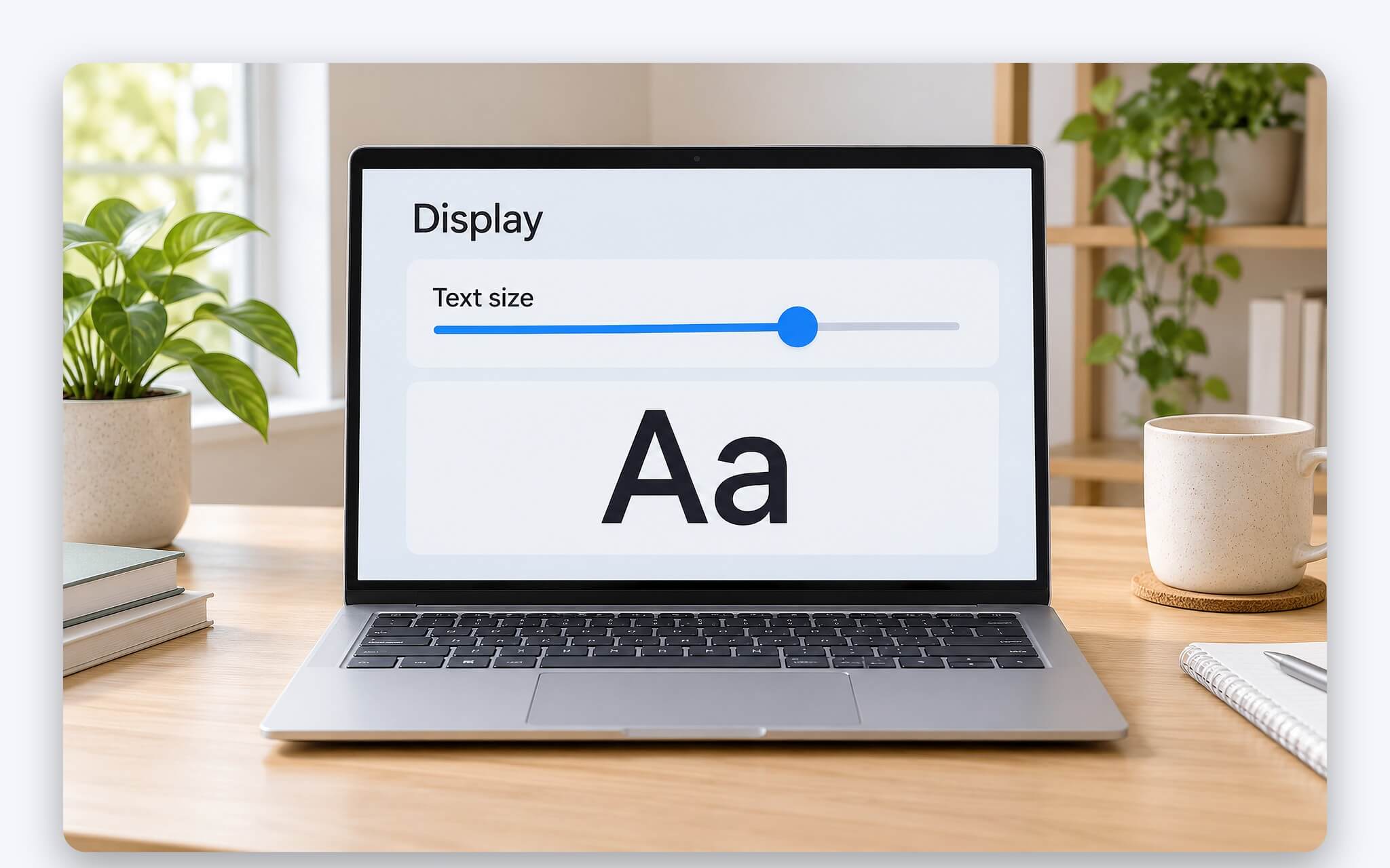 Mục Accessibility trong Settings Windows 11 để chỉnh hiển thị cho người lớn tuổi