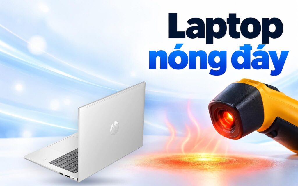 Laptop nóng đáy khi đặt trên đùi - Mức nhiệt bề mặt nào còn an toàn