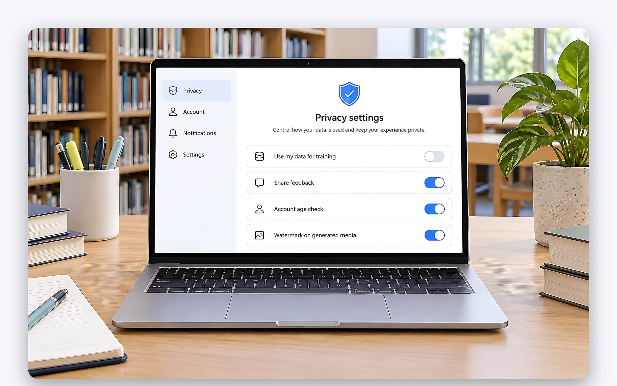 Quyền riêng tư, hình mờ và giới hạn tuổi khi dùng NotebookLM