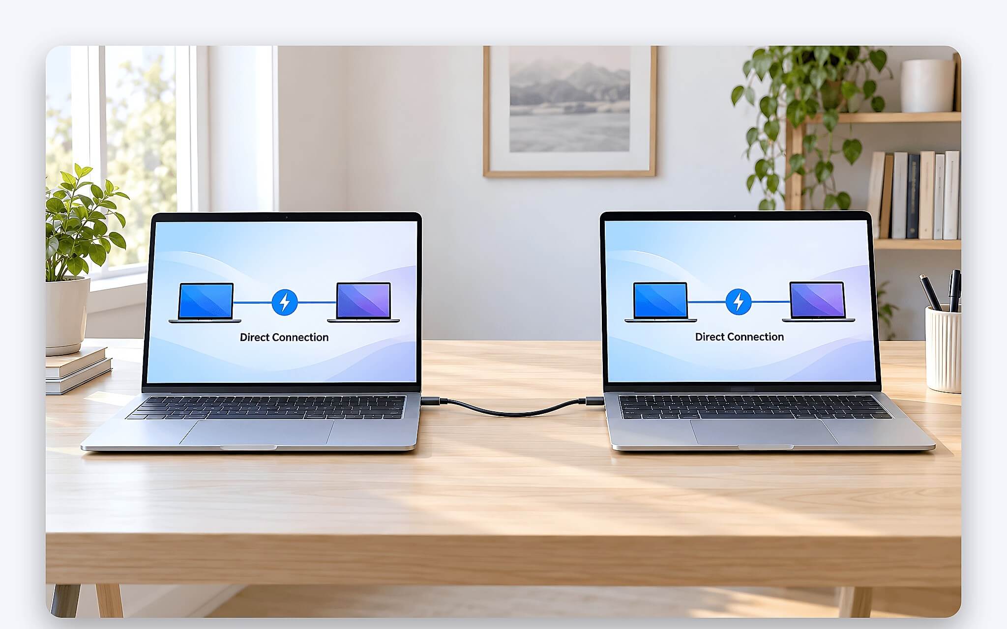 Thunderbolt Share là gì khi nối hai laptop bằng một sợi cáp