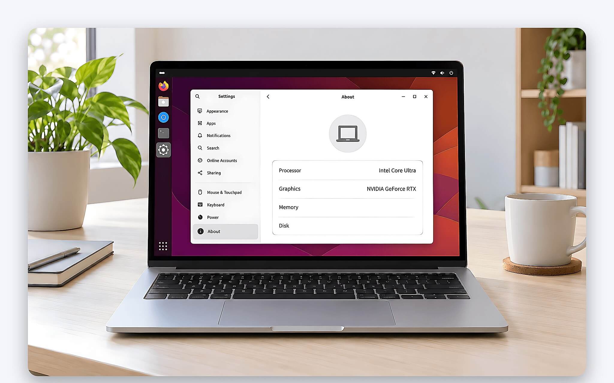 Laptop Intel Panther Lake và card NVIDIA chạy bản Ubuntu mới